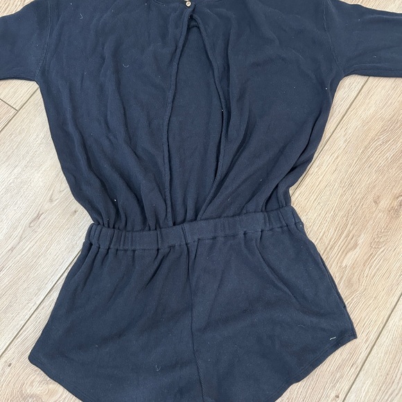 Free People Black Long Sleeve Romper - Picture 5 of 6